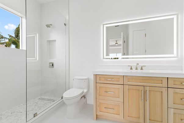 Bathroom, Glass Shower, Interior