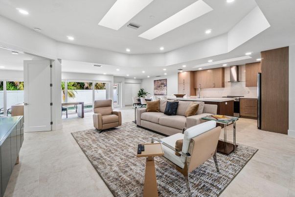 Interior, Kitchen, Living room, Recessed Lighting, Stainless Steel Appliances