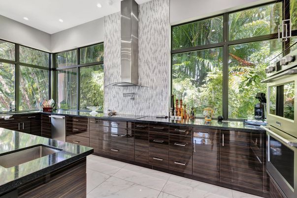 Interior, Kitchen, Marble, Recessed Lighting