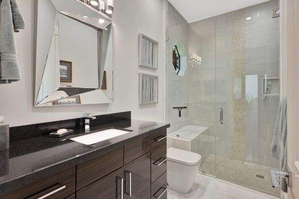 Bathroom, Glass Shower, Interior