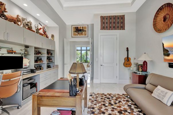 Home Office, Interior, Recessed Lighting