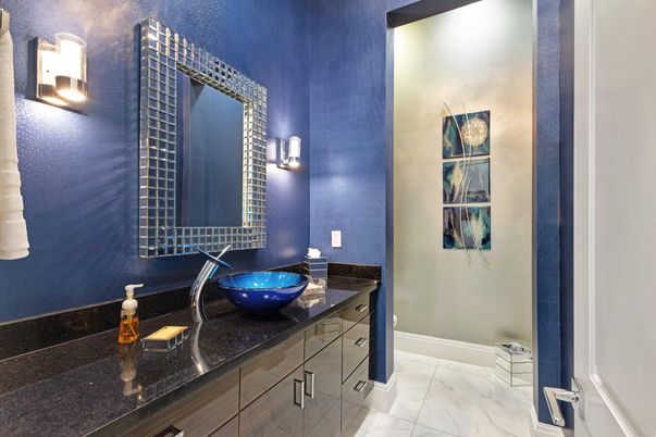 Bathroom, Dual Sink Vanities, Interior, Marble