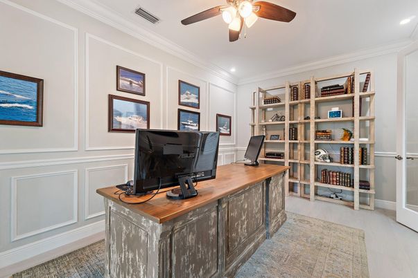Home Office, Interior, Recessed Lighting