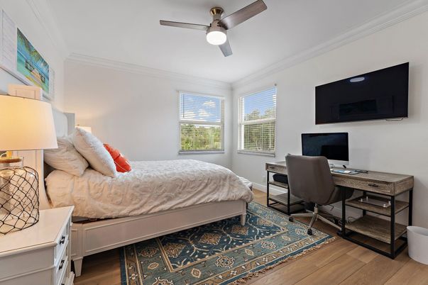 Bedroom, Home Office, Interior, Wood Texture Flooring