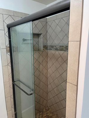 Bathroom, Glass Shower, Interior