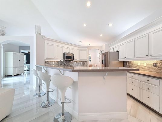 Interior, Kitchen, Marble, Recessed Lighting