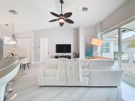 Dining room, Interior, Living room, Pendant Lights, Wood Texture Flooring
