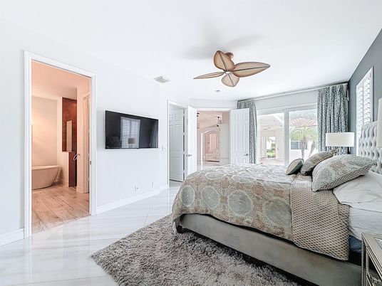 Bedroom, Interior, Marble, Wood Texture Flooring