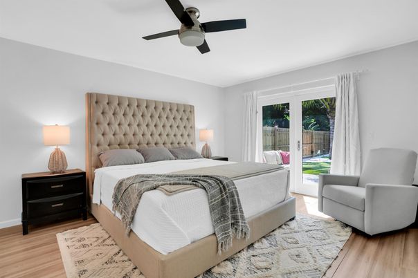 Bedroom, Interior, Wood Texture Flooring