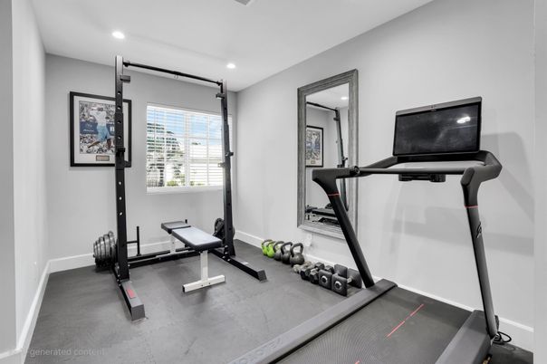 Fitness Equipment, Interior, Recessed Lighting