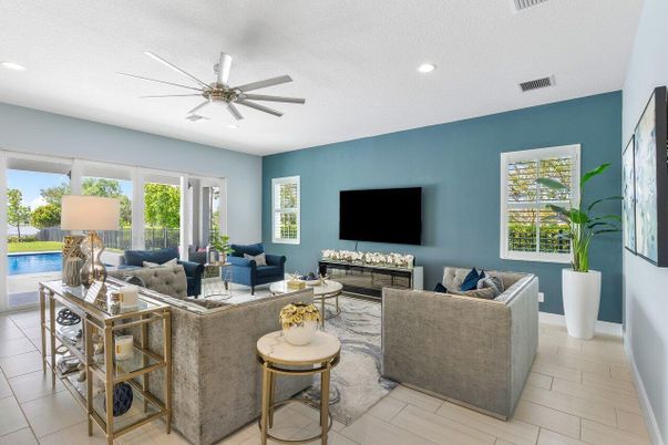 Interior, Living room, Recessed Lighting
