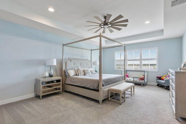 Bedroom, Interior, Recessed Lighting