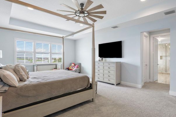 Bedroom, Interior, Recessed Lighting