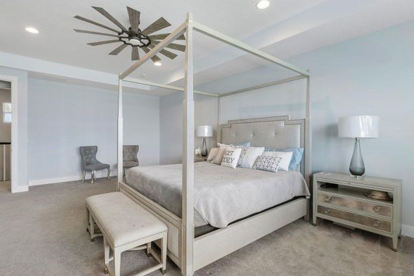 Bedroom, Interior, Recessed Lighting