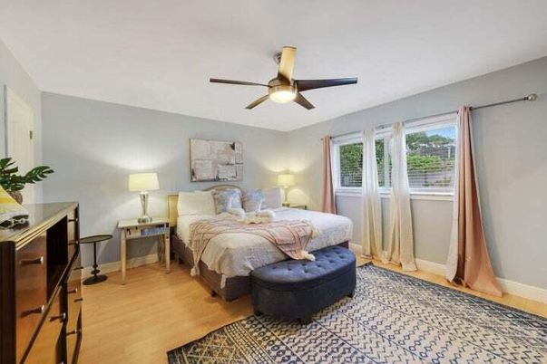 Bedroom, Interior, Wood Texture Flooring