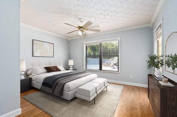 Bedroom, Interior, Wood Texture Flooring