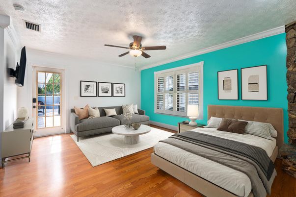 Bedroom, Interior, Wood Texture Flooring