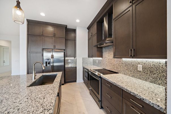 Interior, Kitchen, Marble, Recessed Lighting