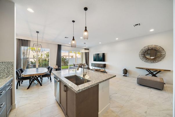 Dining room, Interior, Kitchen, Pendant Lights, Recessed Lighting