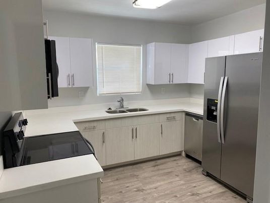 Interior, Kitchen, Wood Texture Flooring