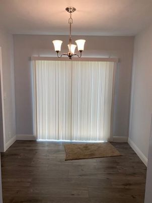 Chandelier, Empty room, Interior, Wood Texture Flooring