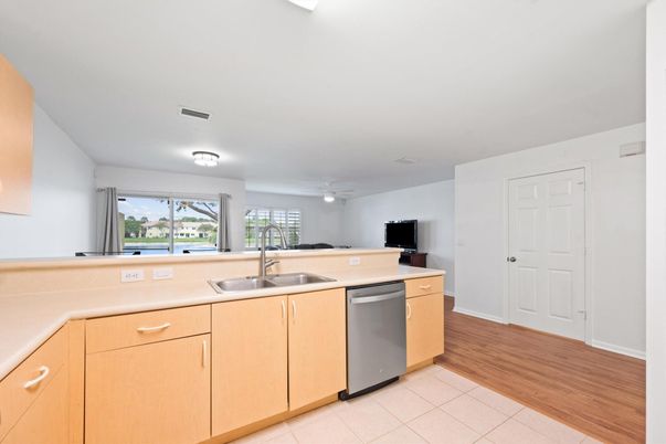 Interior, Kitchen, Wood Texture Flooring