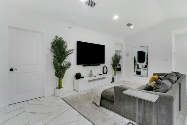 Interior, Living room, Marble, Recessed Lighting