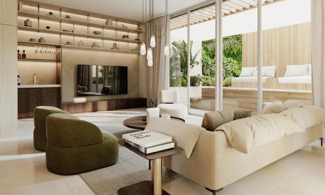 Interior, Living room, Pendant Lights