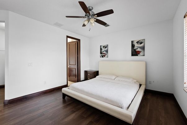 Bedroom, Interior, Wood Texture Flooring