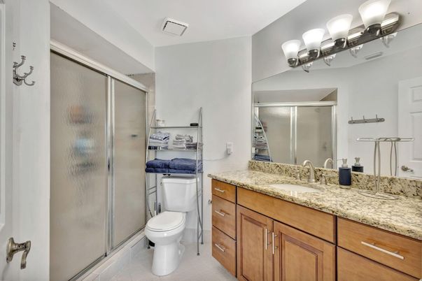 Bathroom, Dual Sink Vanities, Glass Shower, Interior