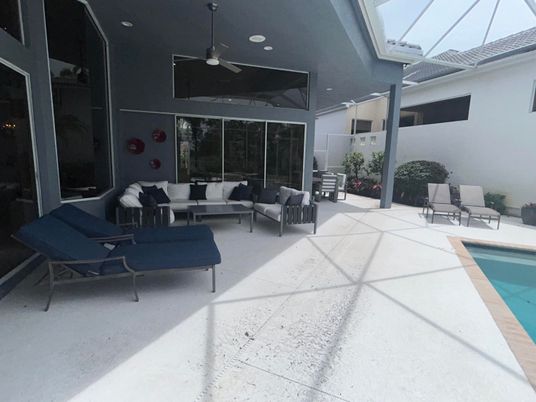 Glass Ceilings, Interior, Living room, Pool, Recessed Lighting, Sun Room