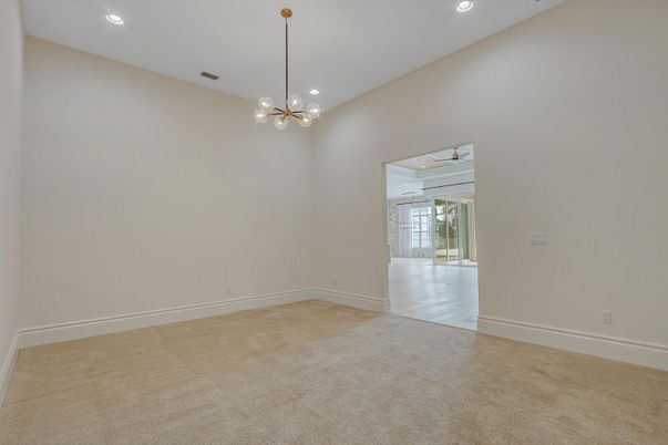 Empty room, Interior, Pendant Lights, Recessed Lighting