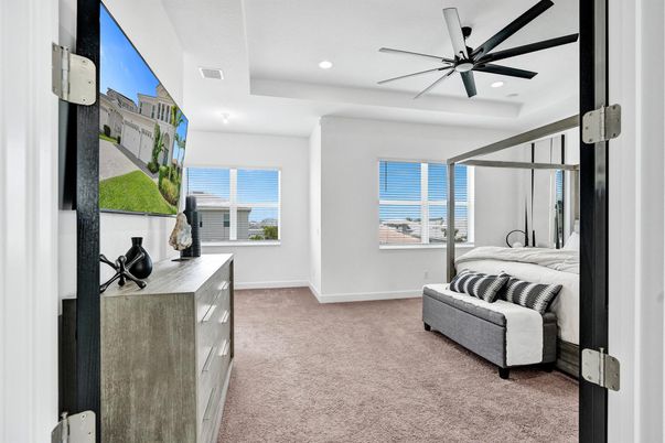 Bedroom, Interior, Recessed Lighting