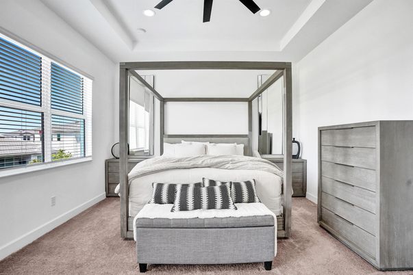 Bedroom, Interior, Recessed Lighting