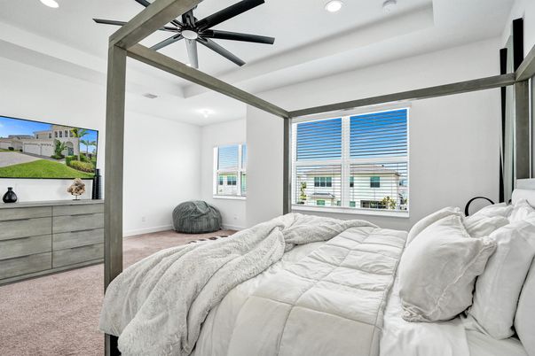 Bedroom, Interior, Recessed Lighting