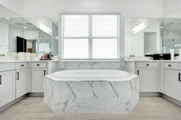 Bathroom, Dual Sink Vanities, Interior, Marble Walls