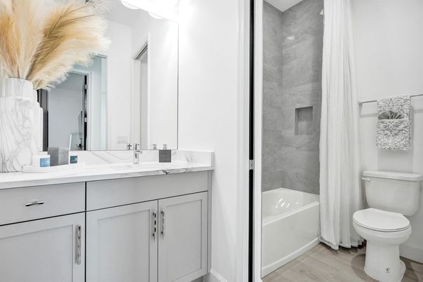Bathroom, Interior, Wood Texture Flooring