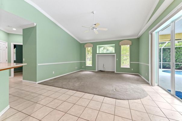 Empty room, Interior, Recessed Lighting