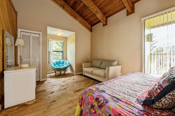 Bedroom, Interior, Wooden Beams, Wooden Ceilings, Wood Texture Flooring