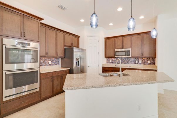 Interior, Kitchen, Pendant Lights, Recessed Lighting, Stainless Steel Appliances