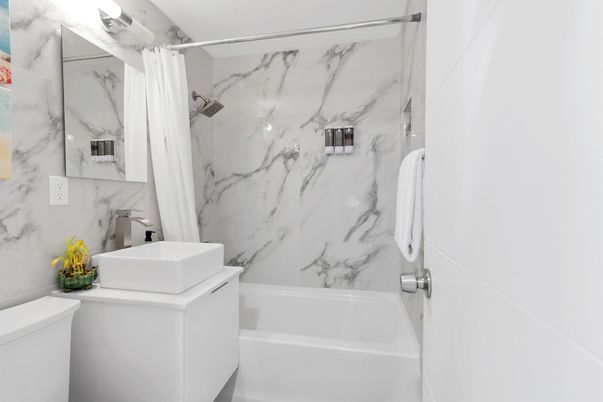 Bathroom, Interior, Marble Walls