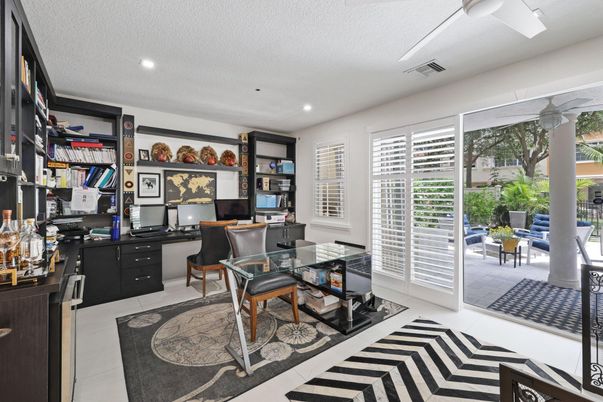 Home Office, Interior, Recessed Lighting