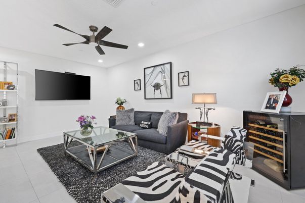 Interior, Living room, Recessed Lighting