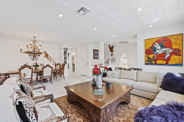 Chandelier, Dining room, Interior, Living room, Recessed Lighting