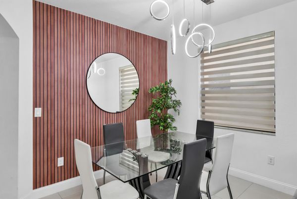 Dining room, Interior, Pendant Lights