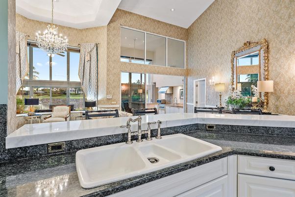 Bathroom, Chandelier, Interior, Recessed Lighting