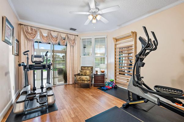 Fitness Equipment, Interior, Wood Texture Flooring