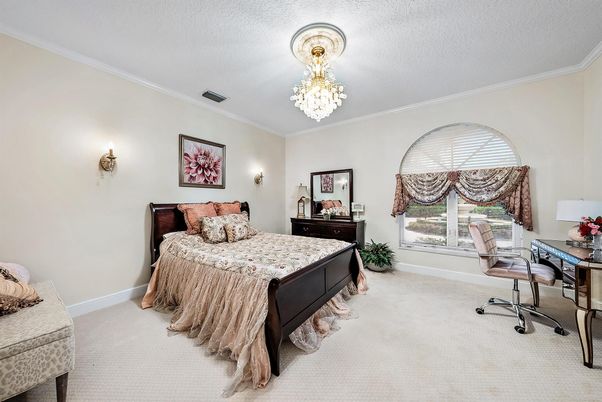 Bedroom, Chandelier, Home Office, Interior