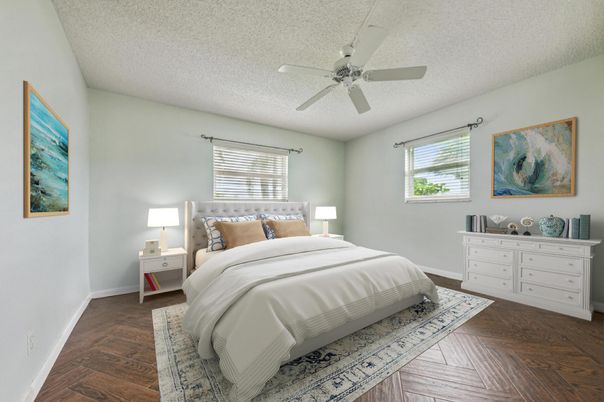 Bedroom, Interior, Wood Texture Flooring
