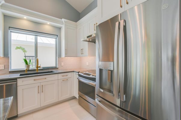 Interior, Kitchen, Recessed Lighting, Stainless Steel Appliances